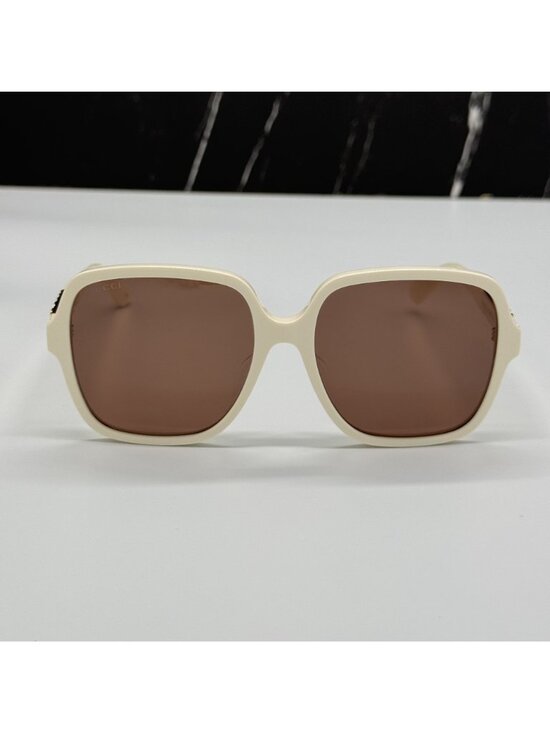 New Gucci GG1189SA 005 White Brown Women Sunglasses main image 9